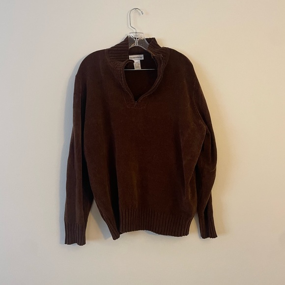 Drapers and Damon’s Vintage Brown Half Zip Pull Over - Picture 1 of 6